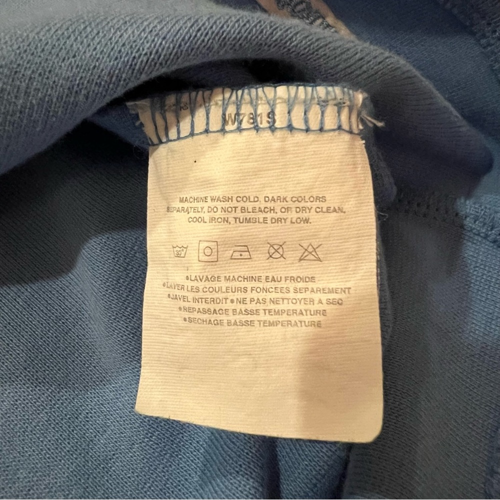 Patagonia Organic Cotton Thick Short Sleeve Tee - Blue - Picture 7 of 13